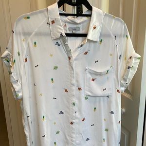 Fun! Rails cocktails and sun button down - size L
